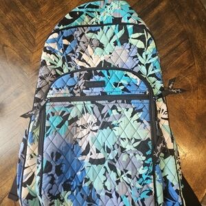 Vera Bradley Blue and Green Floral Backpack